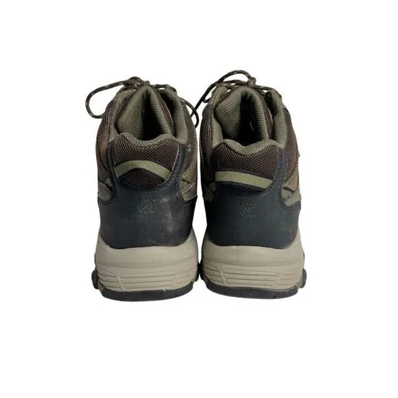 Skechers brown lace up waterproof ankle hiking boots size 9.5 wide width