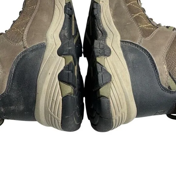 Skechers brown lace up waterproof ankle hiking boots size 9.5 wide width