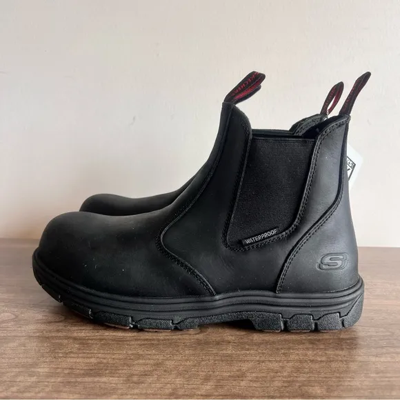 SKECHERS for WORK Vicksburk Sorrin Men's Boot NEW Size 8.5 #B1647A