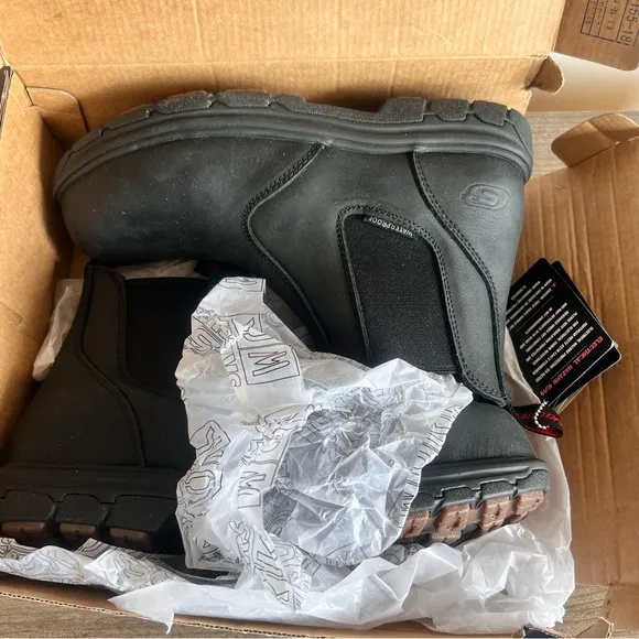 SKECHERS for WORK Vicksburk Sorrin Men's Boot NEW Size 8.5 #B1647A
