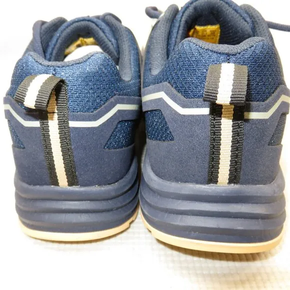 Skechers Malad II 200127 Composite Toe Work Shoes ASTM Navy/Tan Men's 7.5 NWT