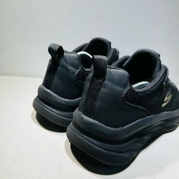 Skechers Mens D Lux Walker Pensive 232045 Black Running Shoes Sneakers Size 10,5