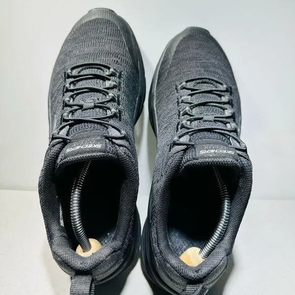 Skechers Mens D Lux Walker Pensive 232045 Black Running Shoes Sneakers Size 10,5