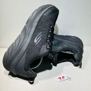 Skechers Mens D Lux Walker Pensive 232045 Black Running Shoes Sneakers Size 10,5
