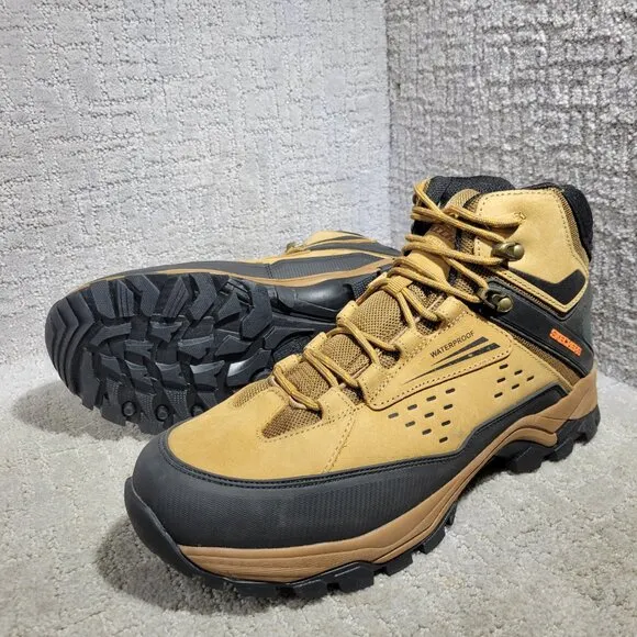 Skechers Polano Norwood Men's Size 11.5 Brown Leather Lace Up Hiking Boots 65755