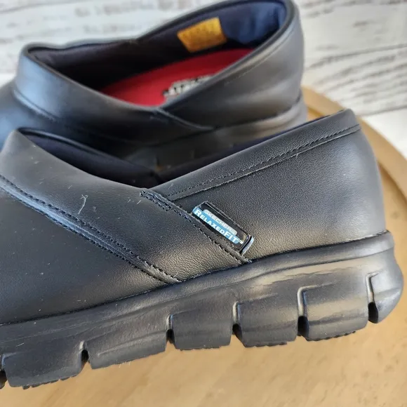 Skechers slip resistant women's black work clogs shoes size 9.5