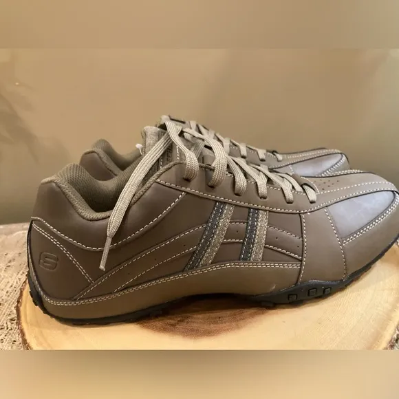 Skechers USA Men's Citywalk Malton Oxford Sneaker Desert Brown Size 12 New W Box