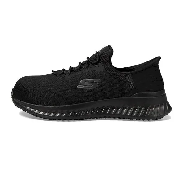 SKECHERS® Work Tilido - Black Ombray Comp Toe Sneakers Work Shoes Women's 8.5