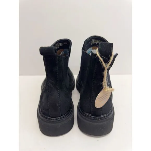 Sofft Booties Size 7.5 Black Leather Suede Samira Waterproof Pull On Boots NEW