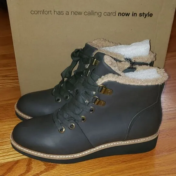 Software Wilcox charcoal leather hiking boots