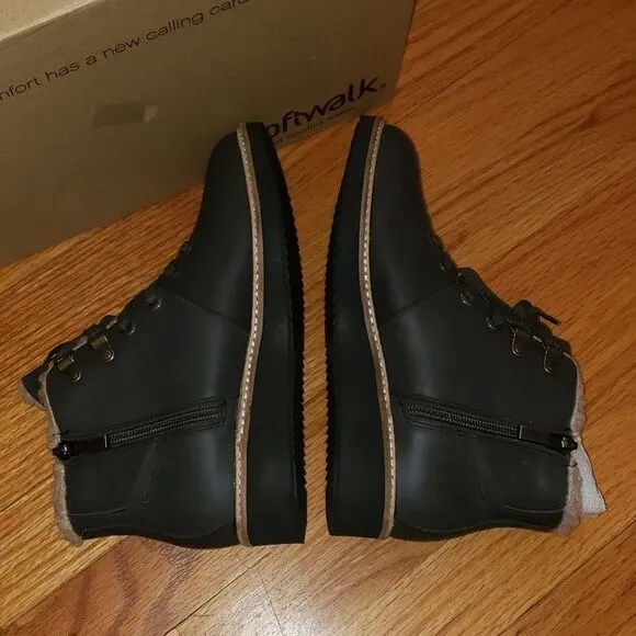 Software Wilcox charcoal leather hiking boots