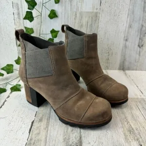 Sorel Addington Waterproof Leather Chelsea Heel Boots Women's Sz 7.5