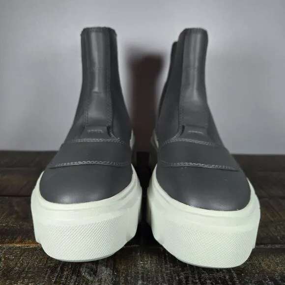 Sorel Caribou X Platform Womens Size 6.5 Waterproof Leather Chelsea Boots Gray