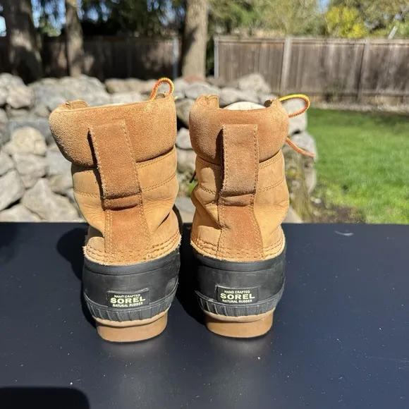 Sorel Cheyanne II Leather Duck Boots Men Size 7 Brown Lace NY1891-286 Gorpcore