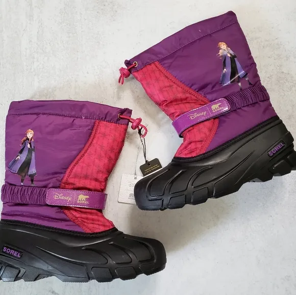 Sorel Disney x Girls Flurry Frozen 2 Winter Snow Boots SZ 6