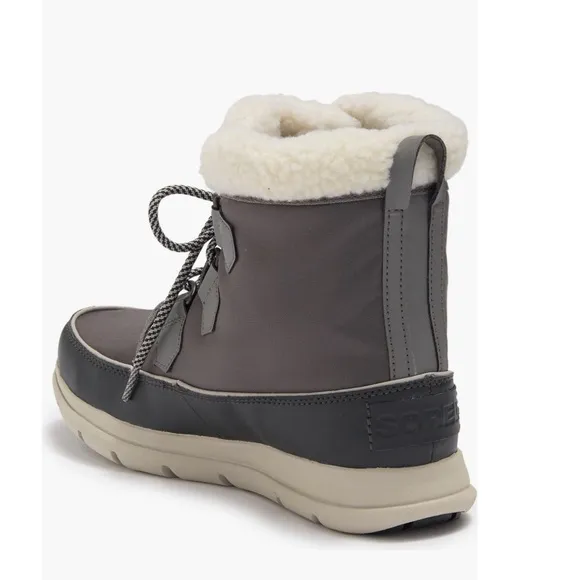 SOREL Explorer Carnival Waterproof Boots w/Faux Fur Collar