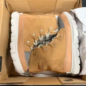 Sorel Explorer Next Joan Waterproof Boots 6.5 Tawny Buff Moonstone