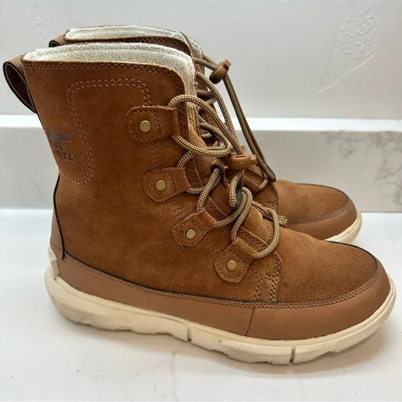 Sorel Explorer Next Joan Waterproof Women's Boots Size 6 Velvet Tan/Fawn