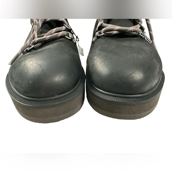 Sorel Hi-Line Hiker Black Round Toe Waterproof Ankle Boot Bootie