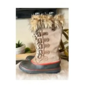 Sorel Joan of Arctic 10 Waterproof Boots for Women's NL 1540-102 Taffy n Red