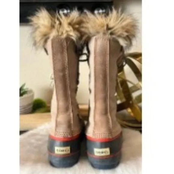 Sorel Joan of Arctic 10 Waterproof Boots for Women's NL 1540-102 Taffy n Red