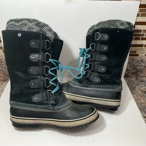 Sorel Joan of Arctic Black Waterproof Tall Winter Boots