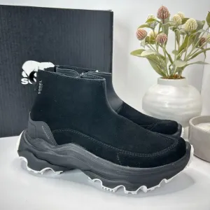 Sorel Kinetic Breakthru Acadia Waterproof Sneaker Boots Black Women's 8 NWB