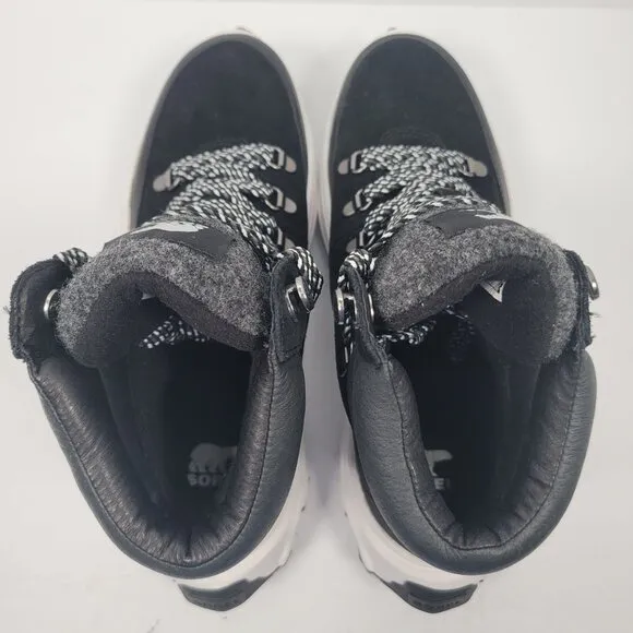 Sorel Kinetic Breakthru Conquest Women's Black Boots NL4904-010 US Size 9.5 NWOT