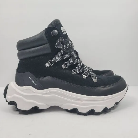 Sorel Kinetic Breakthru Conquest Women's Black Boots NL4904-010 US Size 9.5 NWOT
