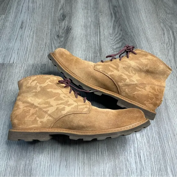 Sorel Madson II Chukka Boots Mens Size 11 Tan Suede Waterproof Ankle Lace Up