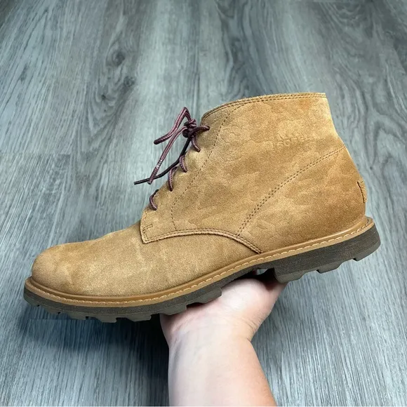 Sorel Madson II Chukka Boots Mens Size 11 Tan Suede Waterproof Ankle Lace Up