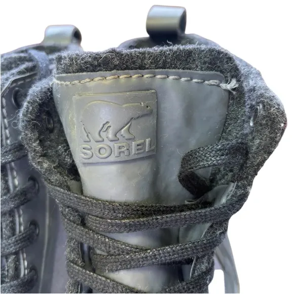 Sorel Men's Woodbine Canvas Rubber Outdoor Lace Up Ankle Boots Grey Size‎ 11