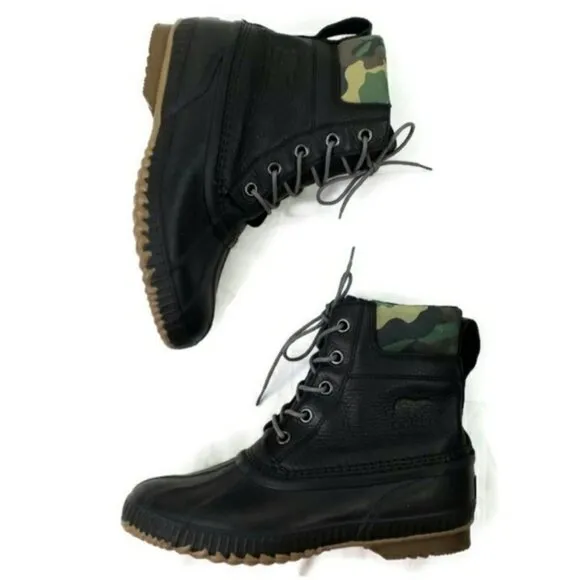 Sorel NM2339-010 Cheyanne II Black Alpine Tundra Waterproof Boots Mens 11.5 NWOT
