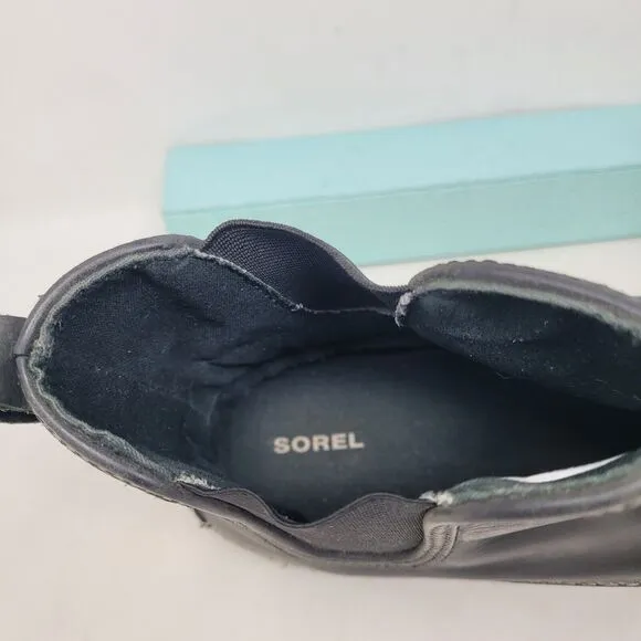 Sorel Out N About Chelsea Duck Boots Womens Sz 9 NL2410-010 Blk Waterproof 99%!