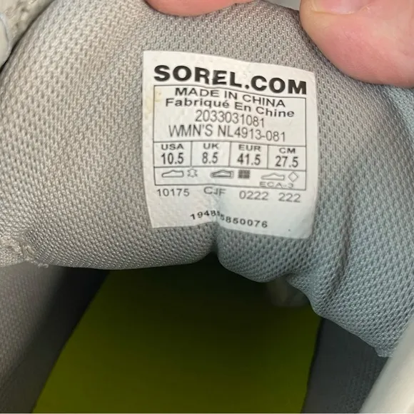 Sorel Out N About Dove Quarry Waterproof Wedges Boots Bootie Sneakers Shoes 10.5