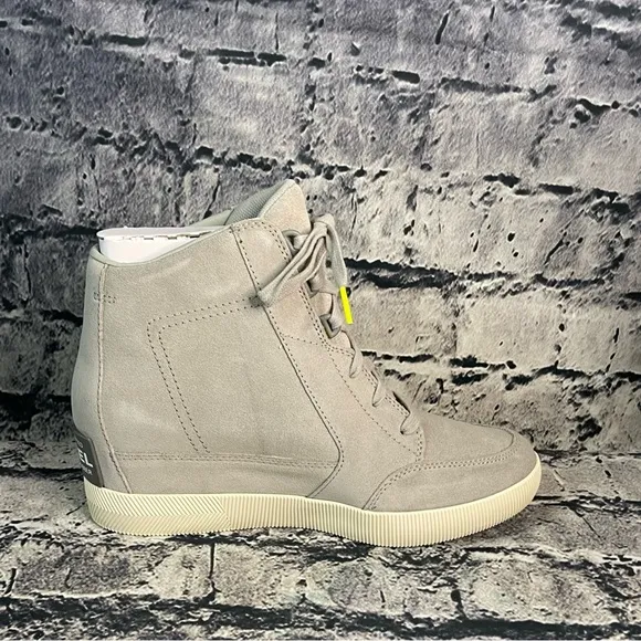 Sorel Out N About Dove Quarry Waterproof Wedges Boots Bootie Sneakers Shoes 10.5