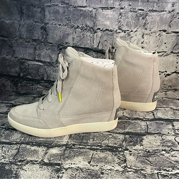 Sorel Out N About Dove Quarry Waterproof Wedges Boots Bootie Sneakers Shoes 10.5