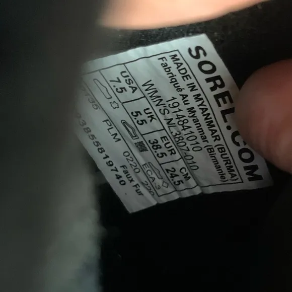 Sorel Out’n About Leather Waterproof Boots Black Size 7.5