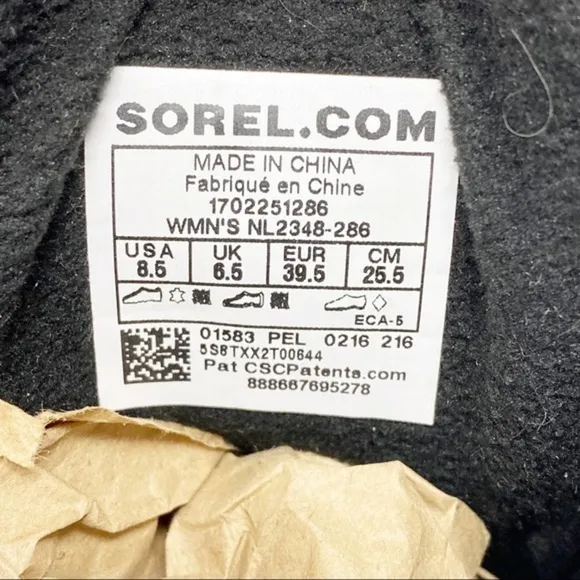 Sorel Slim Pack ll Lace Up Boots 8.5