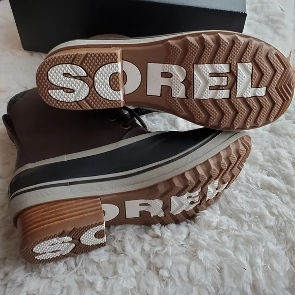 Sorel Slimpack III Lace Boots in Blackened Brown