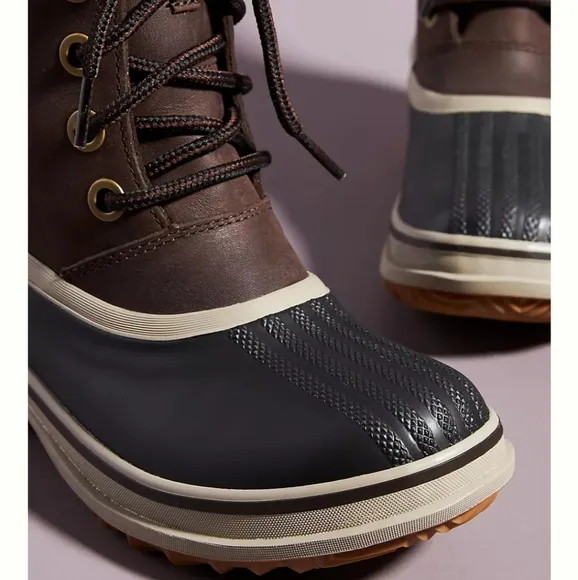Sorel Slimpack III Lace Boots in Blackened Brown