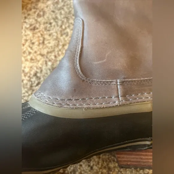 Sorel Slimpack Tall II Equestrian Waterproof Riding Boots Womens 9 Gray Black
