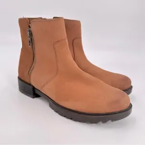 Sorel Taffy Leather Emelie II Zip Waterproof Boot Brown Boots Women’s 8