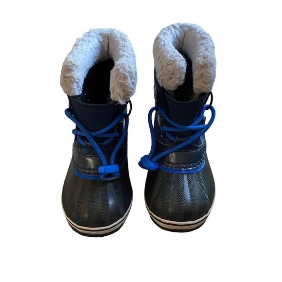 Sorel Unisex Kid Waterproof Sherpa Collar Yoot Pack Nylon Winter Boots Sz 11