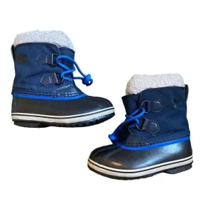 Sorel Unisex Kid Waterproof Sherpa Collar Yoot Pack Nylon Winter Boots Sz 11