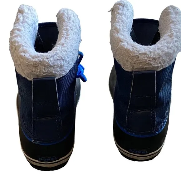 Sorel Unisex Kid Waterproof Sherpa Collar Yoot Pack Nylon Winter Boots Sz 11
