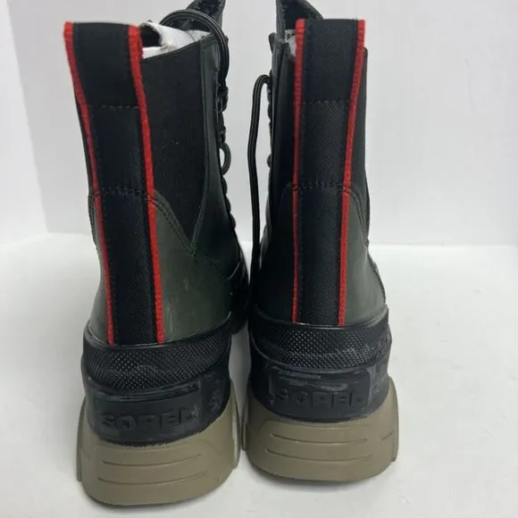 Sorel Women's Brex Lace, Green Waterproof Winter Boots Green, Size 9 M