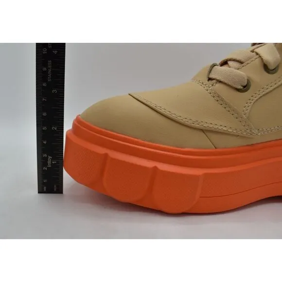 Sorel Womens Size 8.5 Caribou X Ceramic Orange Waterproof Leather Platform Boots