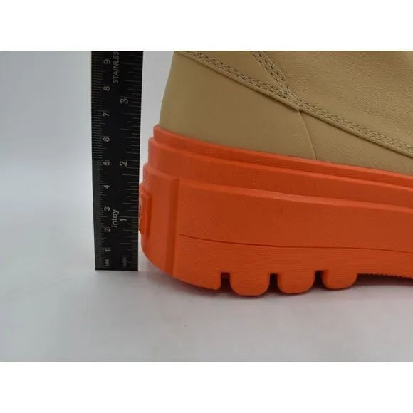 Sorel Womens Size 8.5 Caribou X Ceramic Orange Waterproof Leather Platform Boots