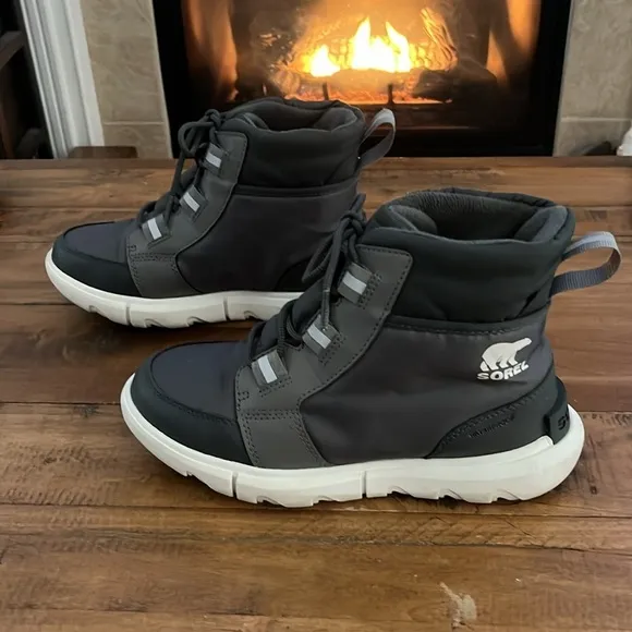 Sorel Women's Winter Boots Explorer II Carnival Sport, Grey